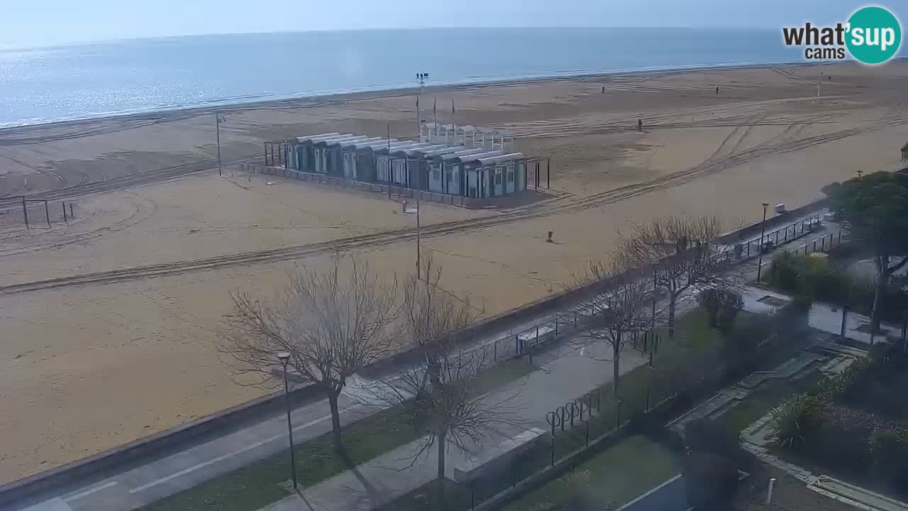 Spletna kamera Bibione plaža – pogled iz Ashanti ApartHotela