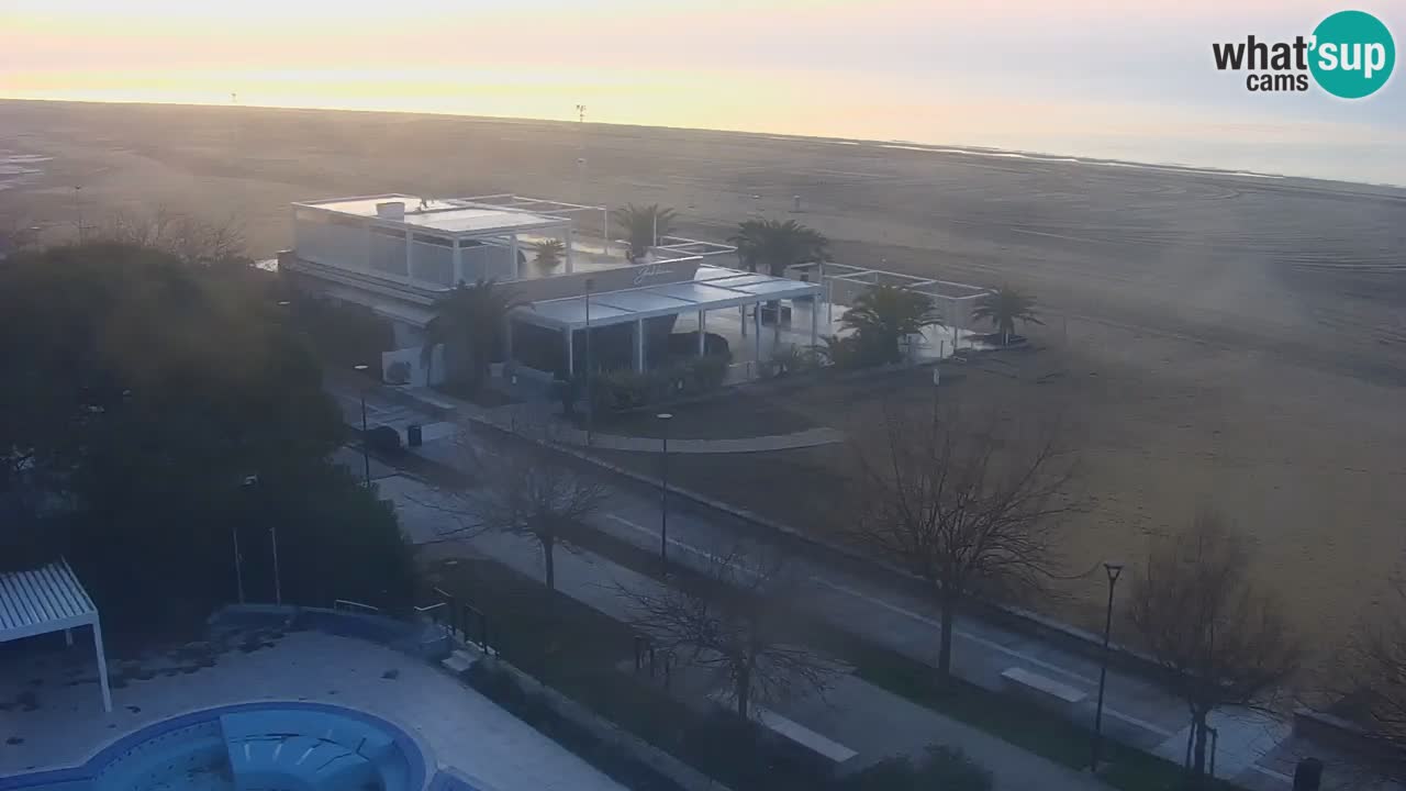Web kamera Bibione plaža – pogled sa Ashanti ApartHotela