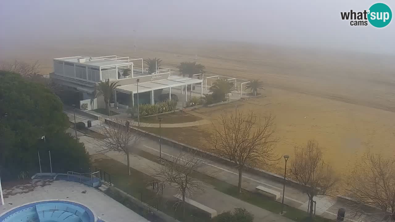 Webcam en direct plage de Bibione – vue depuis Ashanti ApartHotel