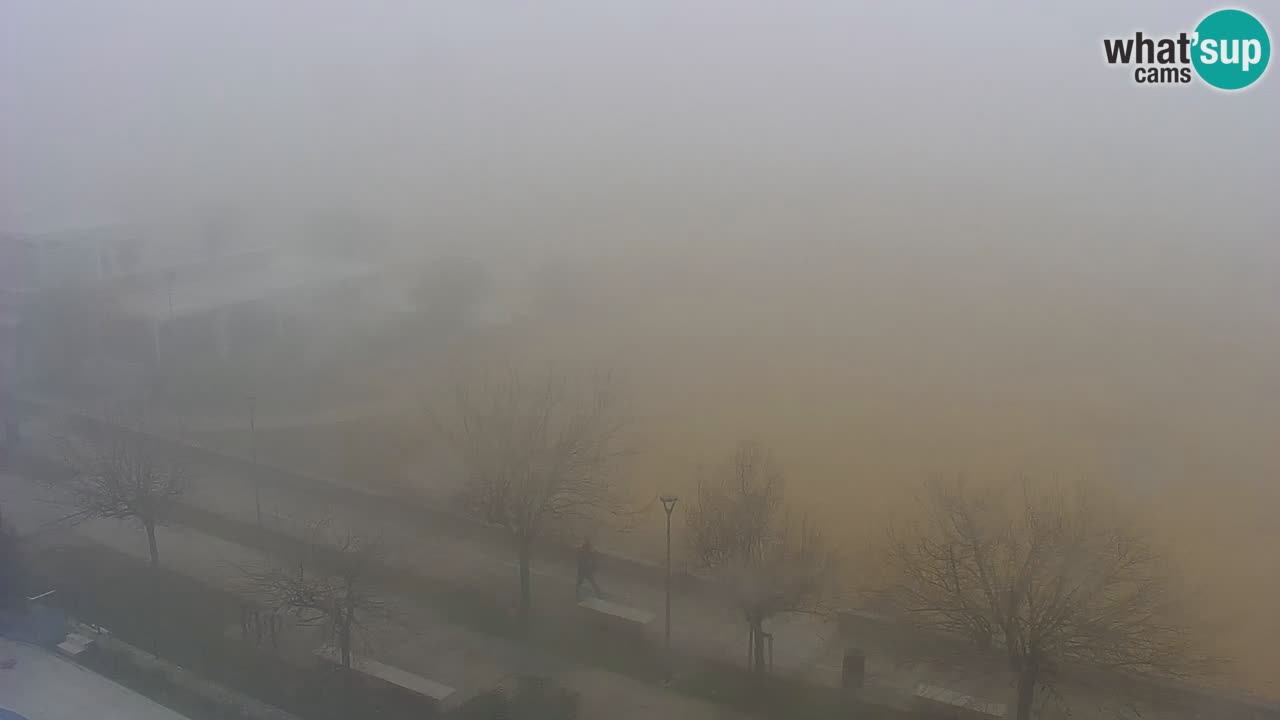 Spletna kamera Bibione plaža – pogled iz Ashanti ApartHotela