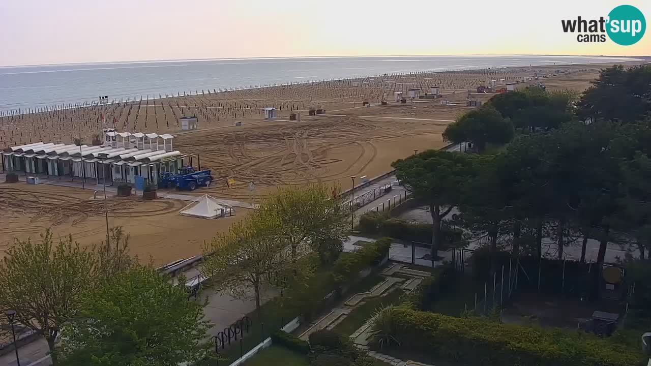 Webcam en direct plage de Bibione – vue depuis Ashanti ApartHotel
