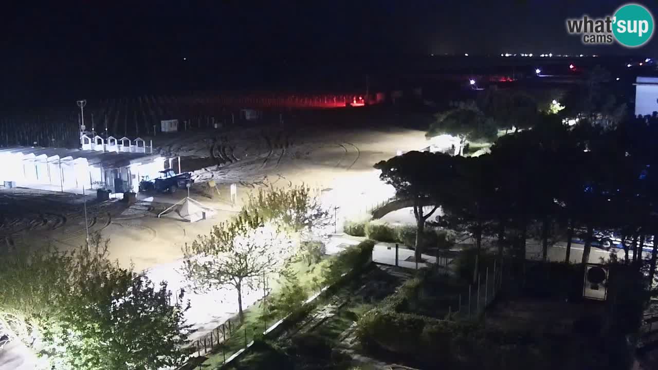 Webcam en vivo playa Bibione – vista desde Ashanti ApartHotel