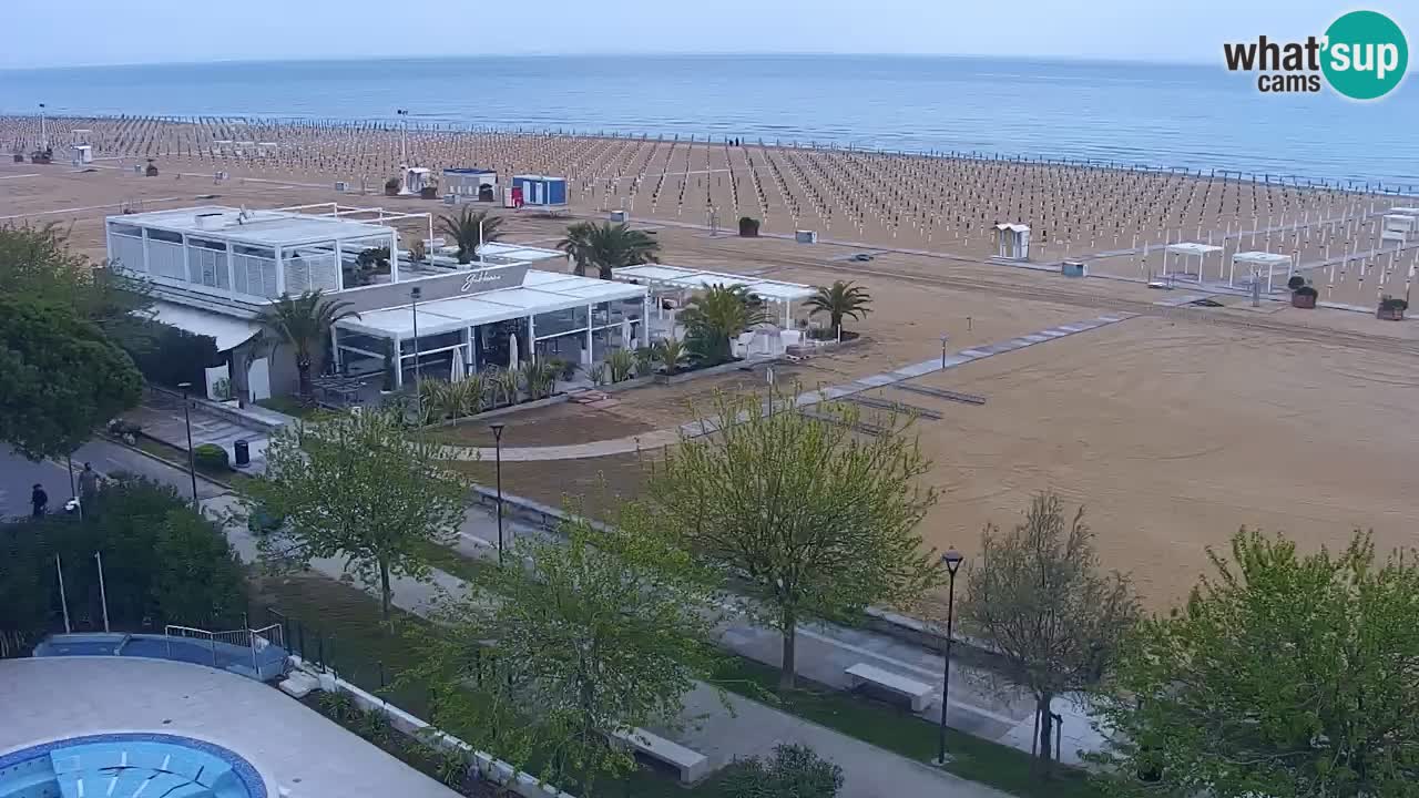 Webcam en direct plage de Bibione – vue depuis Ashanti ApartHotel