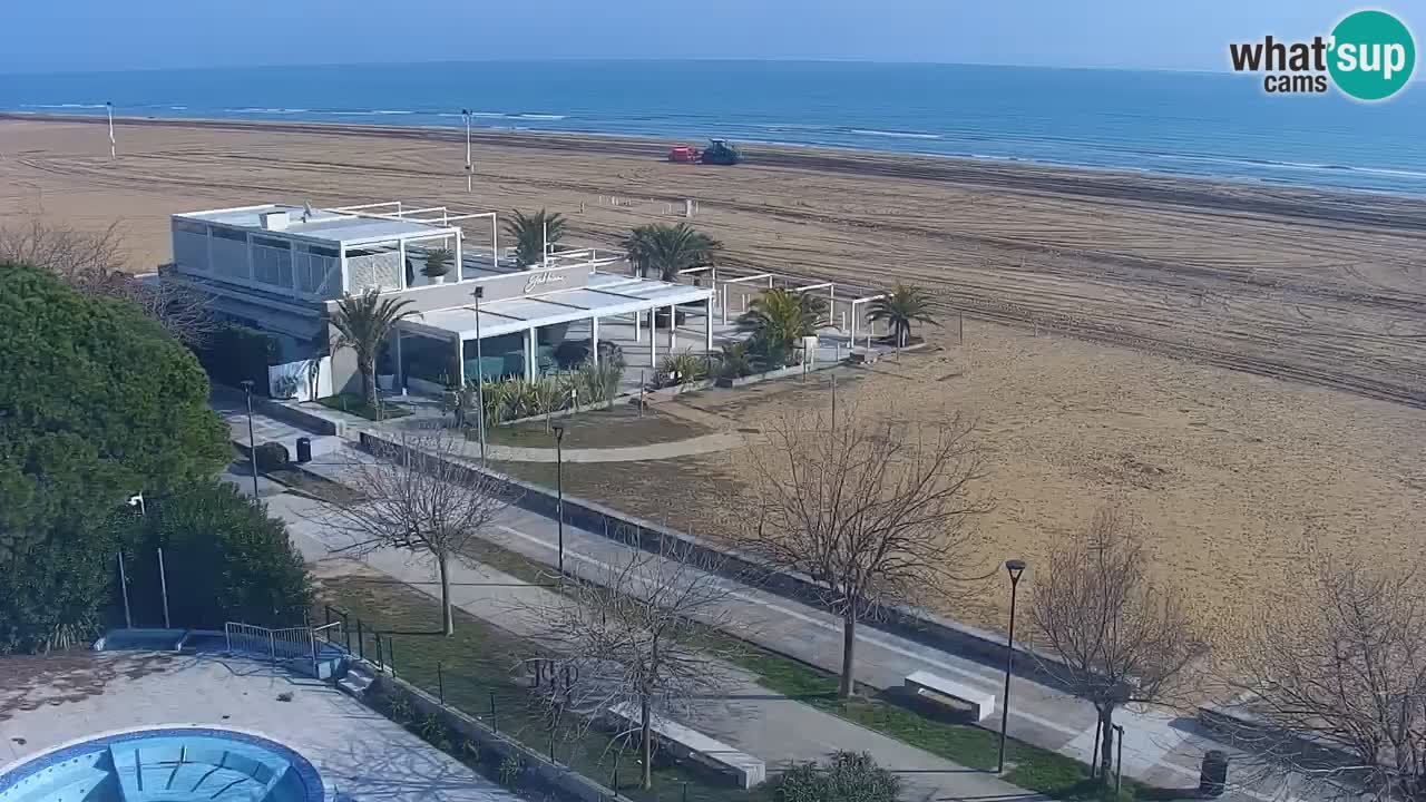 Webcam en direct plage de Bibione – vue depuis Ashanti ApartHotel