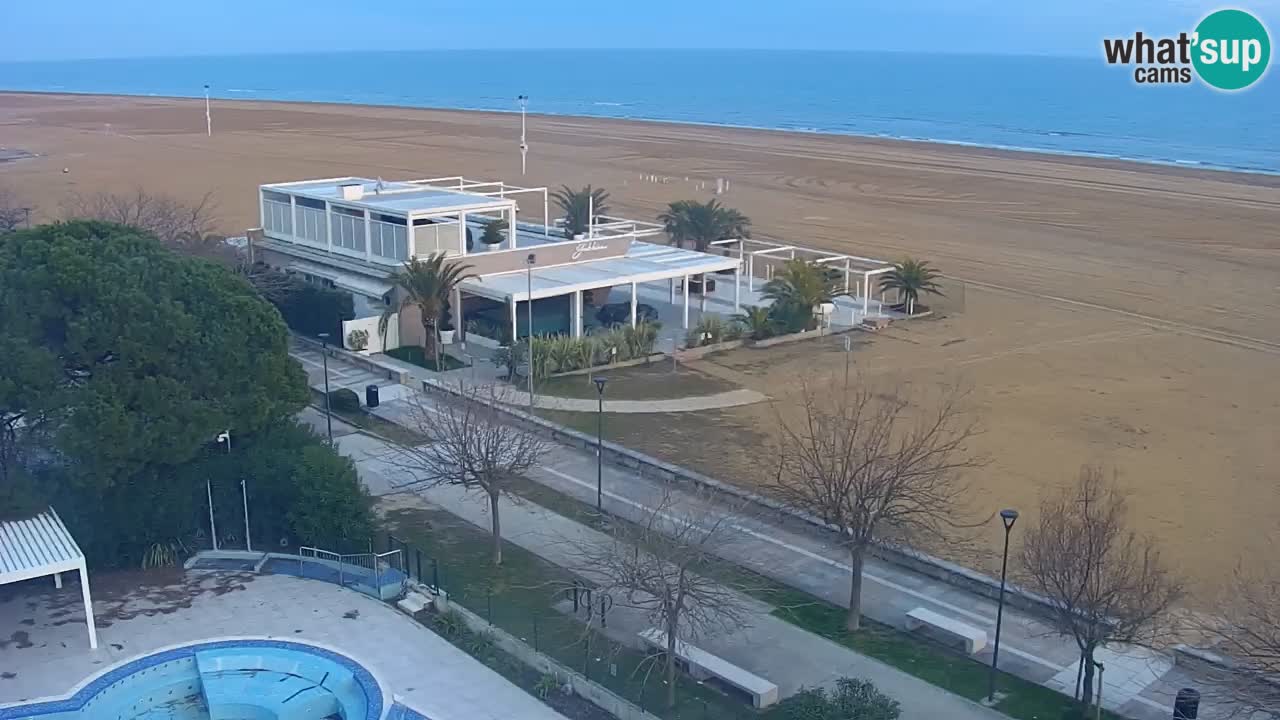 Webcam en direct plage de Bibione – vue depuis Ashanti ApartHotel