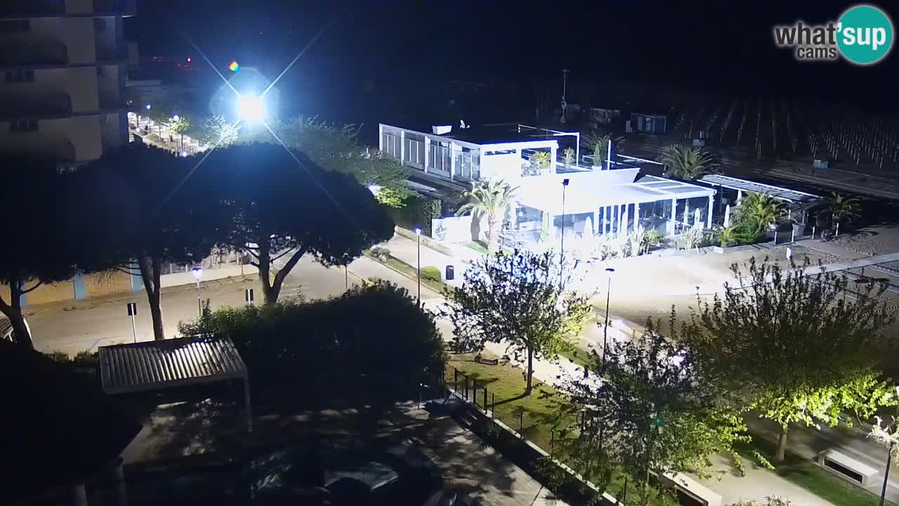 Webcam en direct plage de Bibione – vue depuis Ashanti ApartHotel