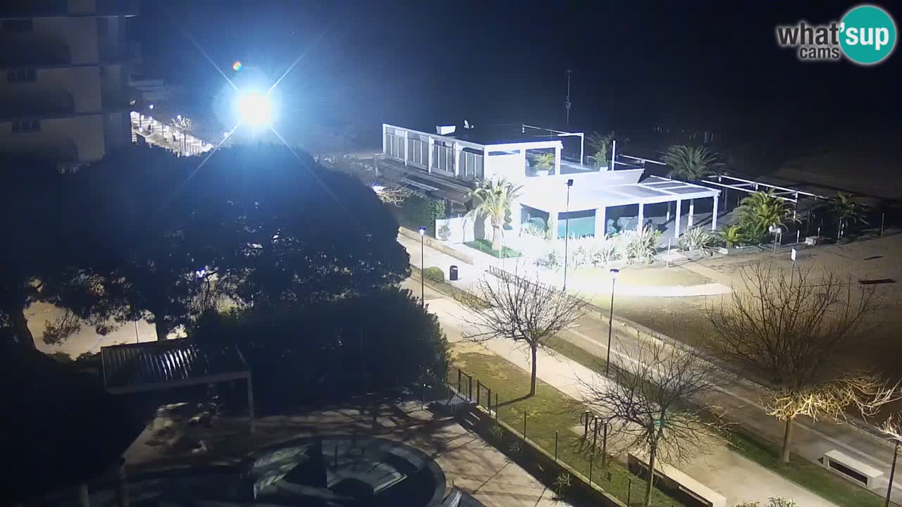 Webcam en direct plage de Bibione – vue depuis Ashanti ApartHotel