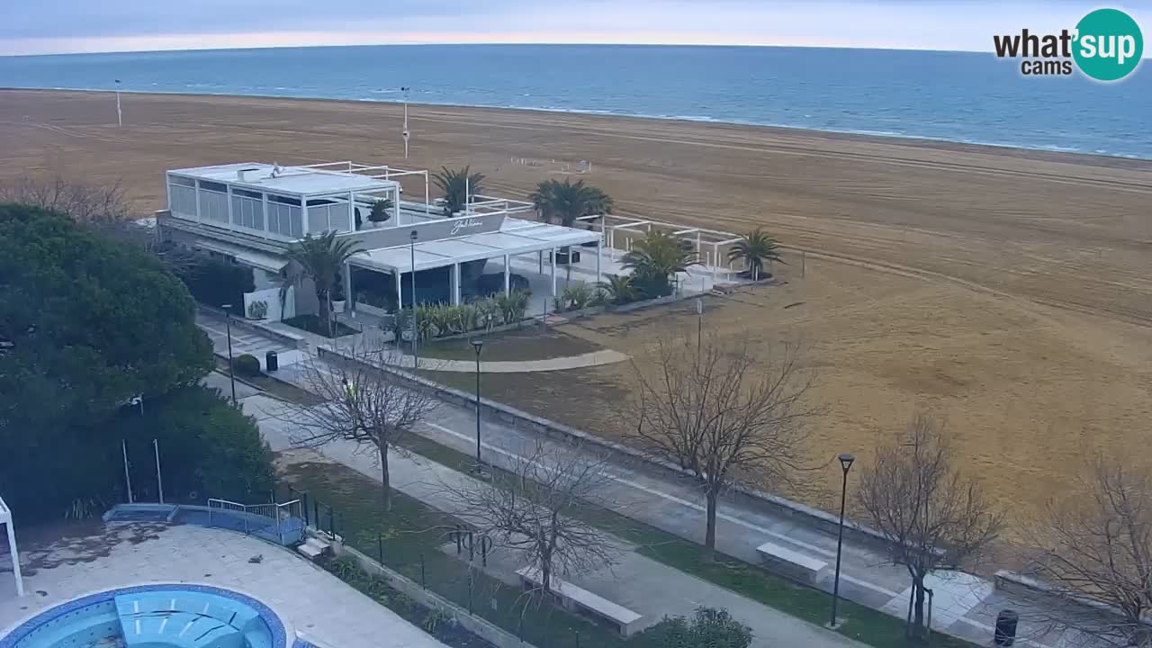 Webcam en vivo playa Bibione – vista desde Ashanti ApartHotel