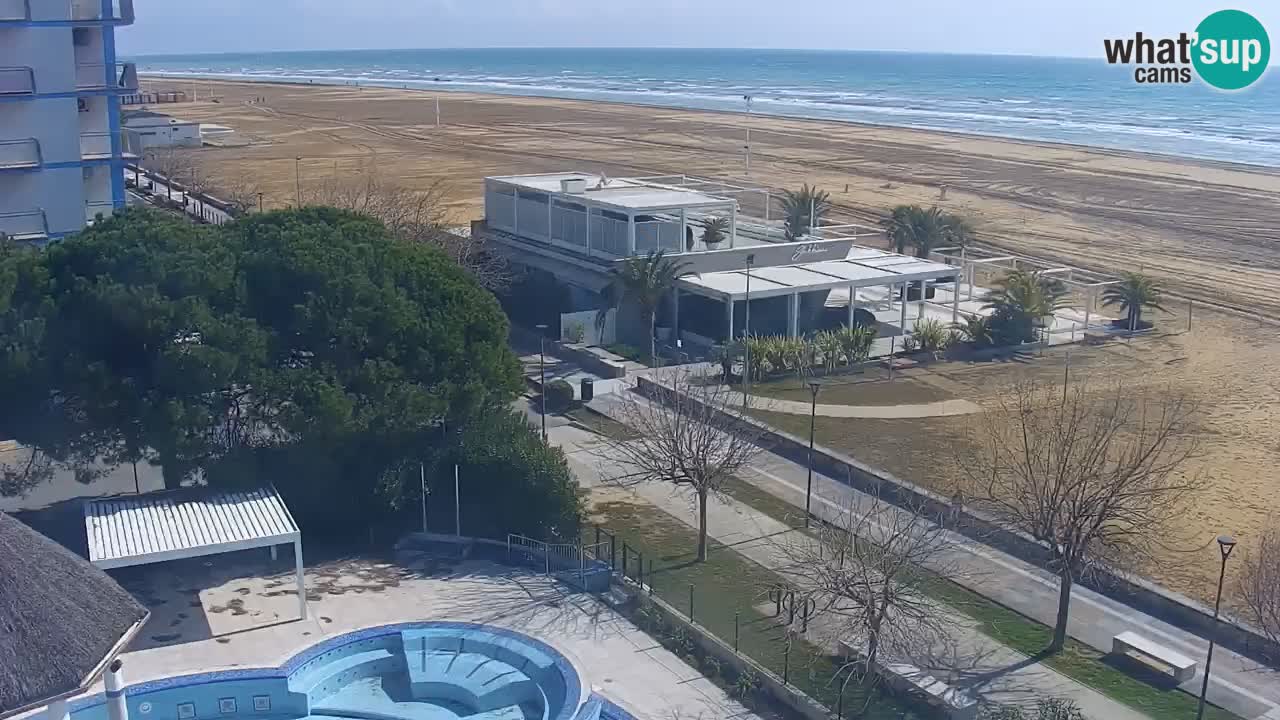 Webcam en direct plage de Bibione – vue depuis Ashanti ApartHotel