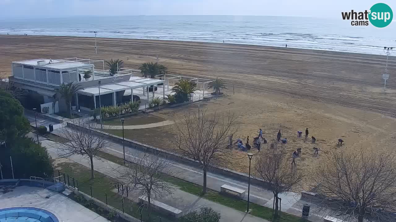 Web kamera Bibione plaža – pogled sa Ashanti ApartHotela