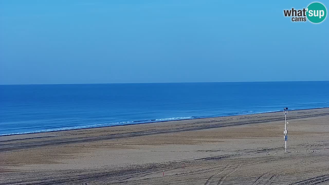 Spletna kamera Bibione plaža – pogled iz Ashanti ApartHotela