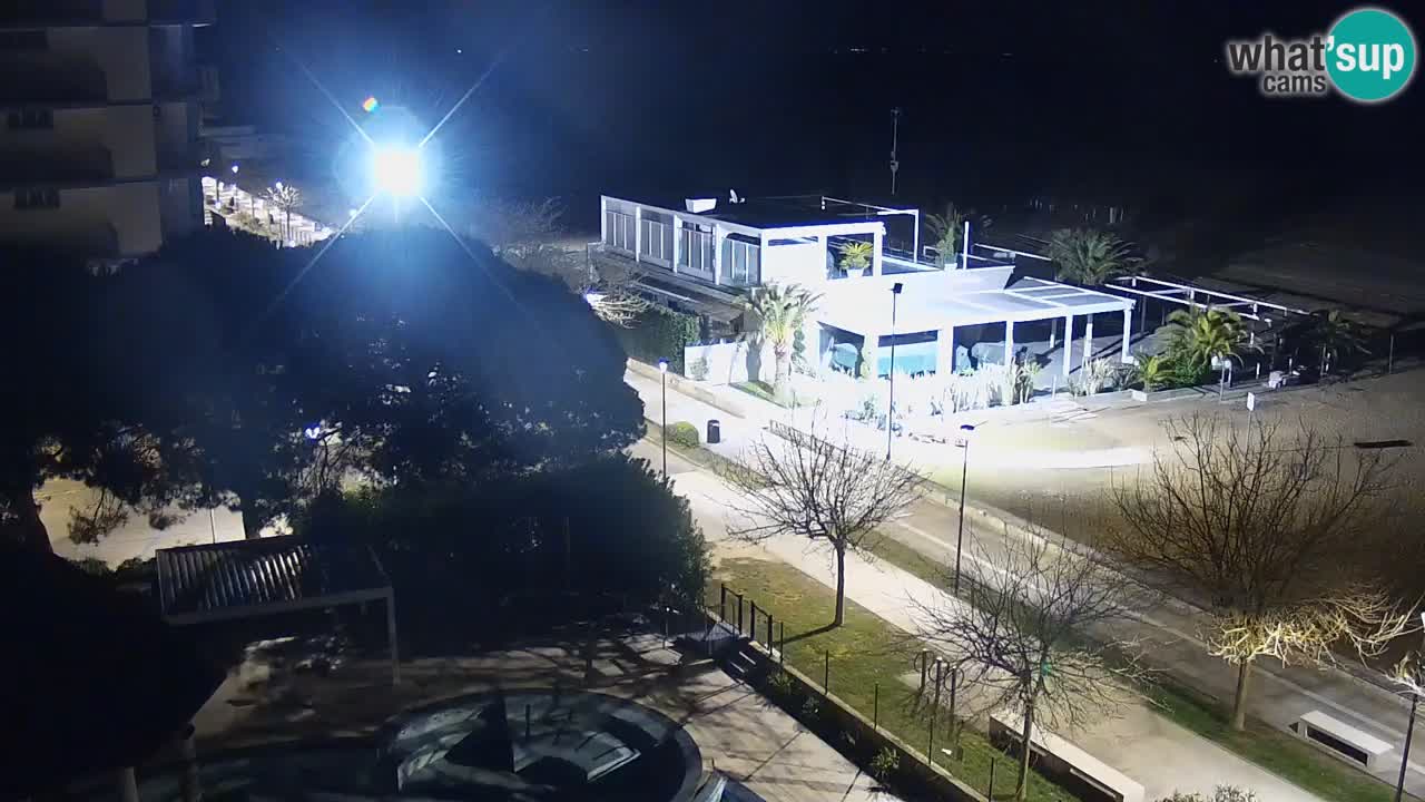 Spletna kamera Bibione plaža – pogled iz Ashanti ApartHotela