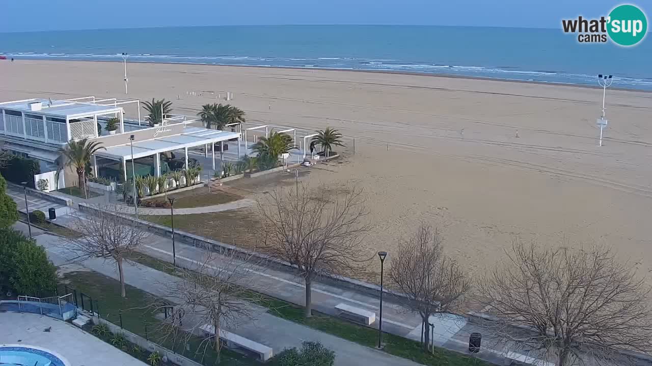 Webcam en vivo playa Bibione – vista desde Ashanti ApartHotel