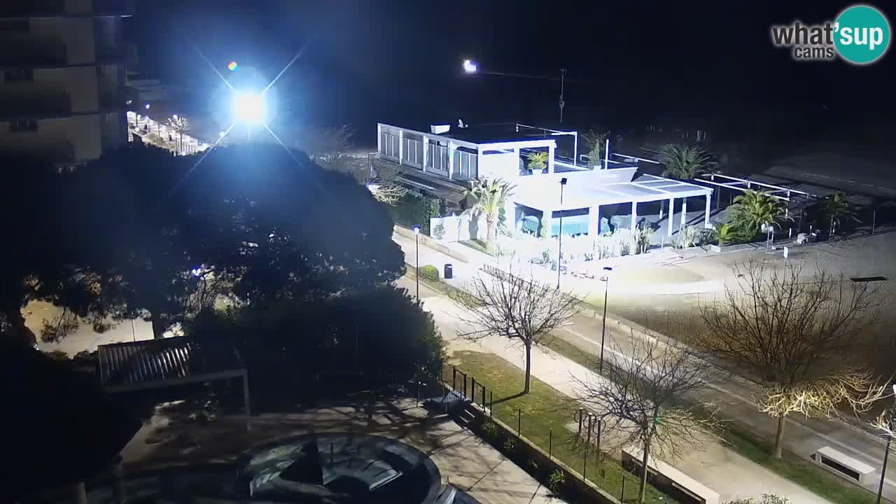 Web kamera Bibione plaža – pogled sa Ashanti ApartHotela