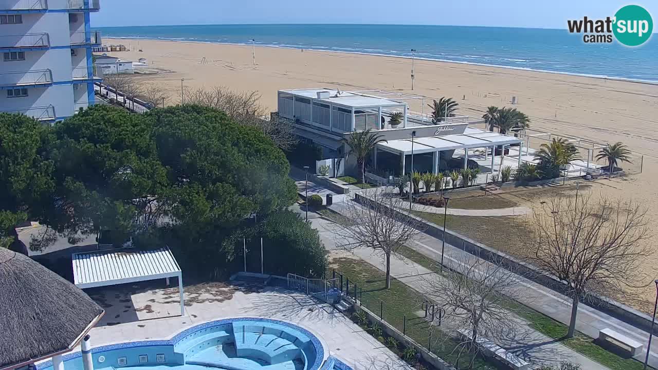 Web kamera Bibione plaža – pogled sa Ashanti ApartHotela