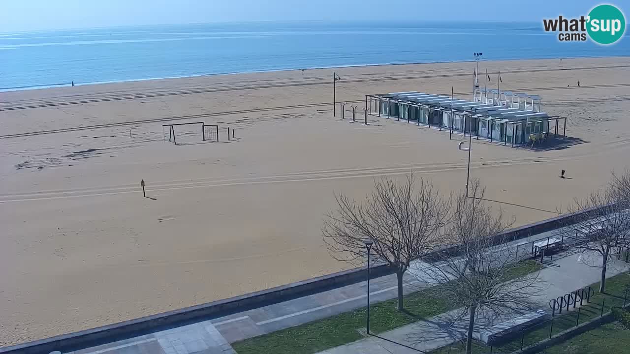 Spletna kamera Bibione plaža – pogled iz Ashanti ApartHotela