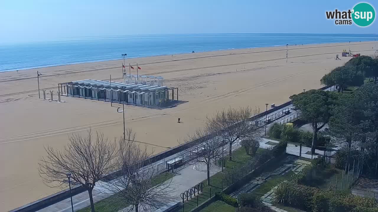 Spletna kamera Bibione plaža – pogled iz Ashanti ApartHotela