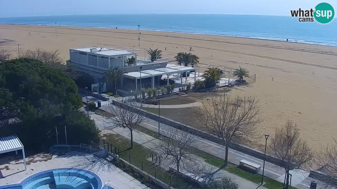Web kamera Bibione plaža – pogled sa Ashanti ApartHotela