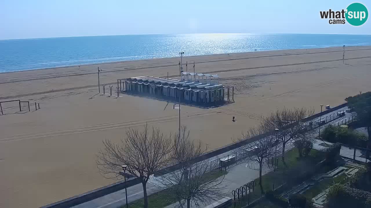 Spletna kamera Bibione plaža – pogled iz Ashanti ApartHotela