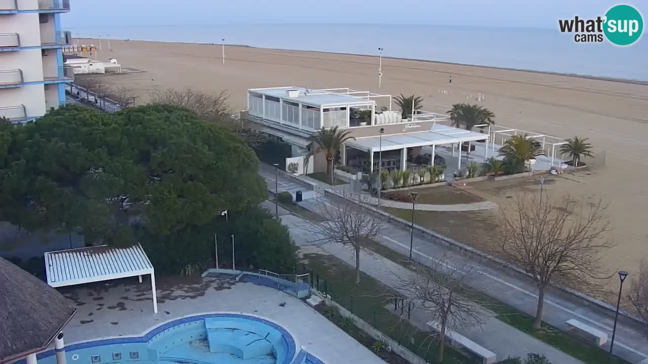 Web kamera Bibione plaža – pogled sa Ashanti ApartHotela