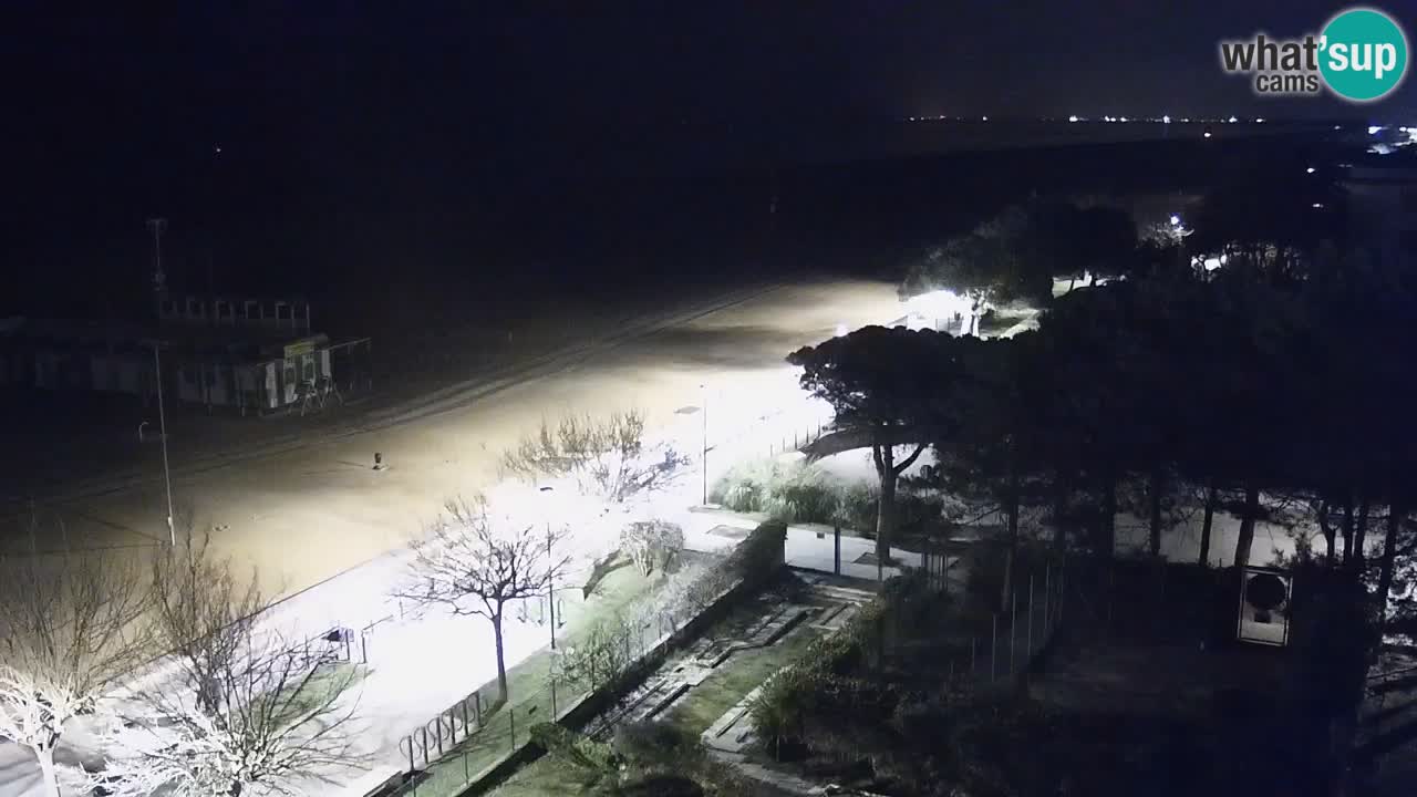 Web kamera Bibione plaža – pogled sa Ashanti ApartHotela