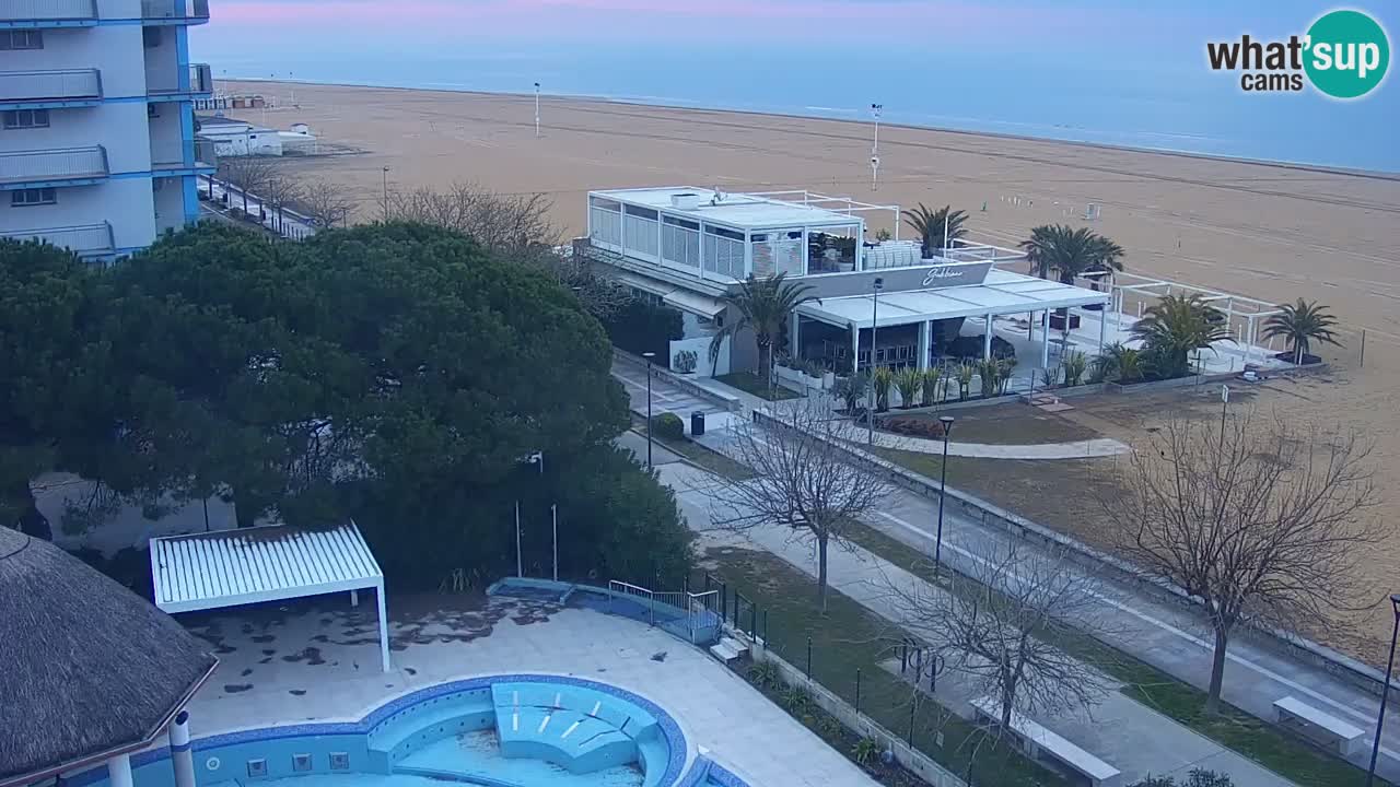 Webcam en direct plage de Bibione – vue depuis Ashanti ApartHotel