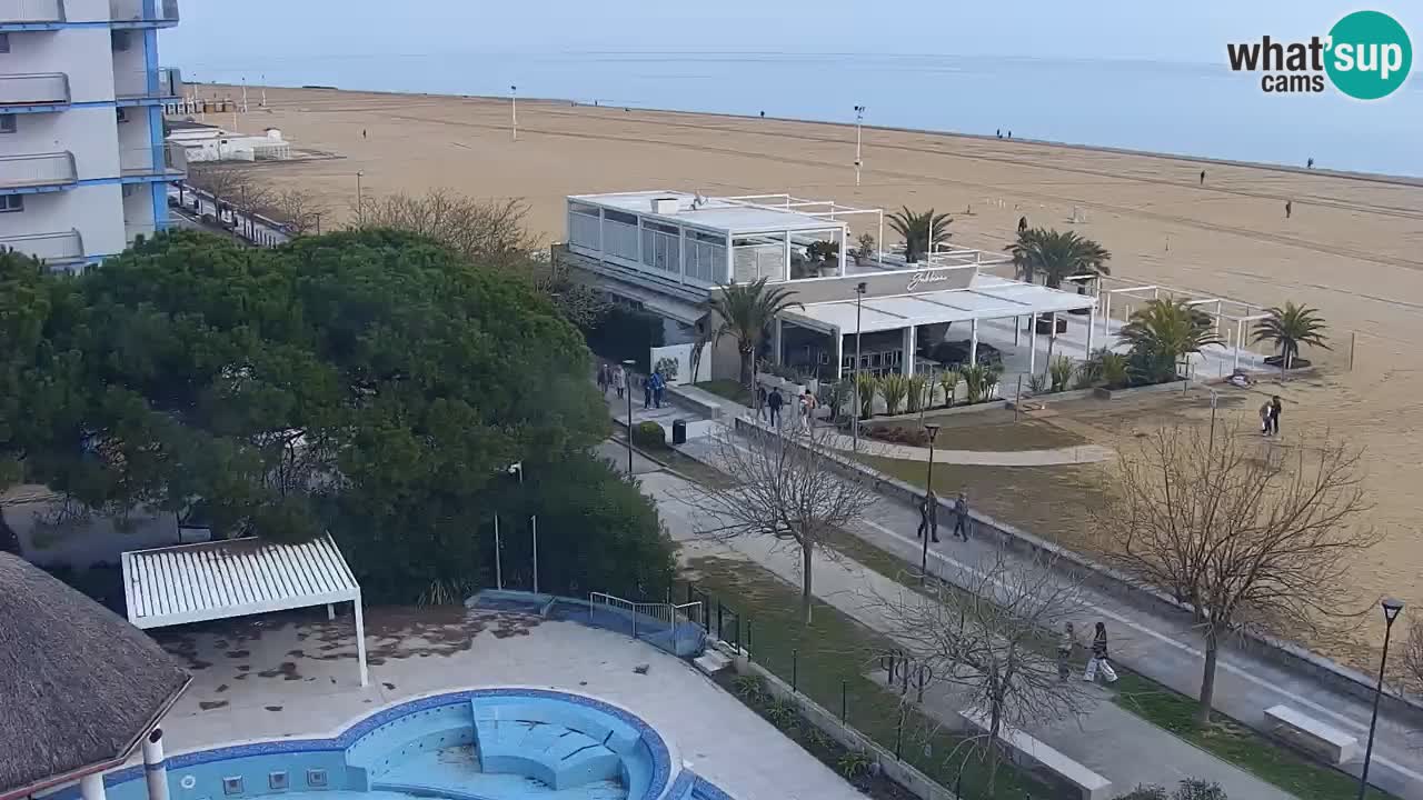 Webcam en vivo playa Bibione – vista desde Ashanti ApartHotel