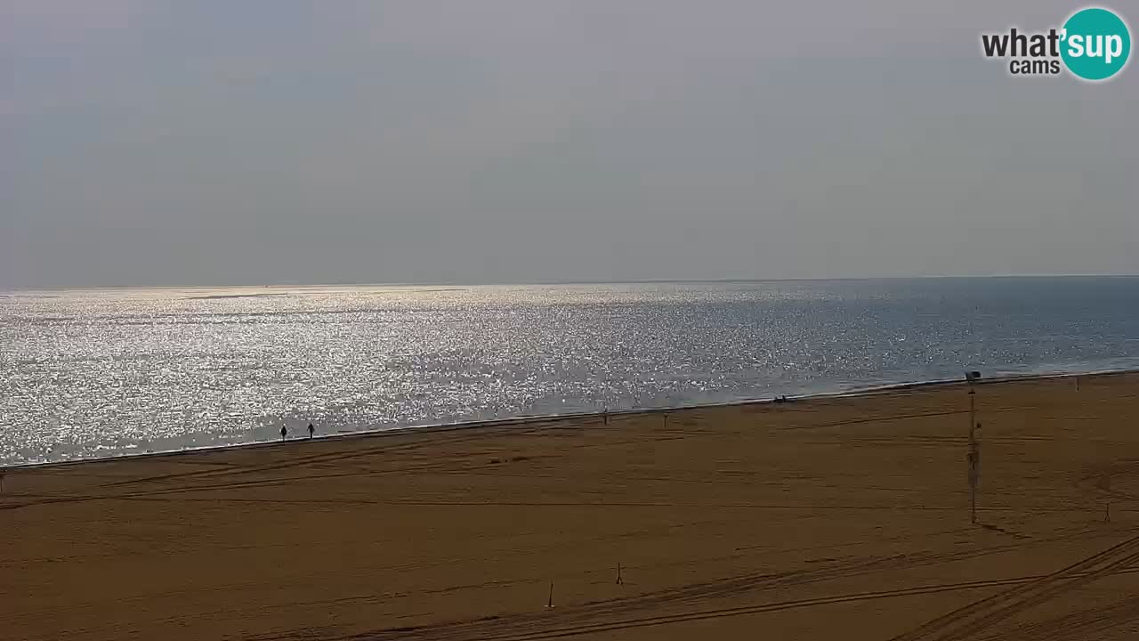 Spletna kamera Bibione plaža – pogled iz Ashanti ApartHotela