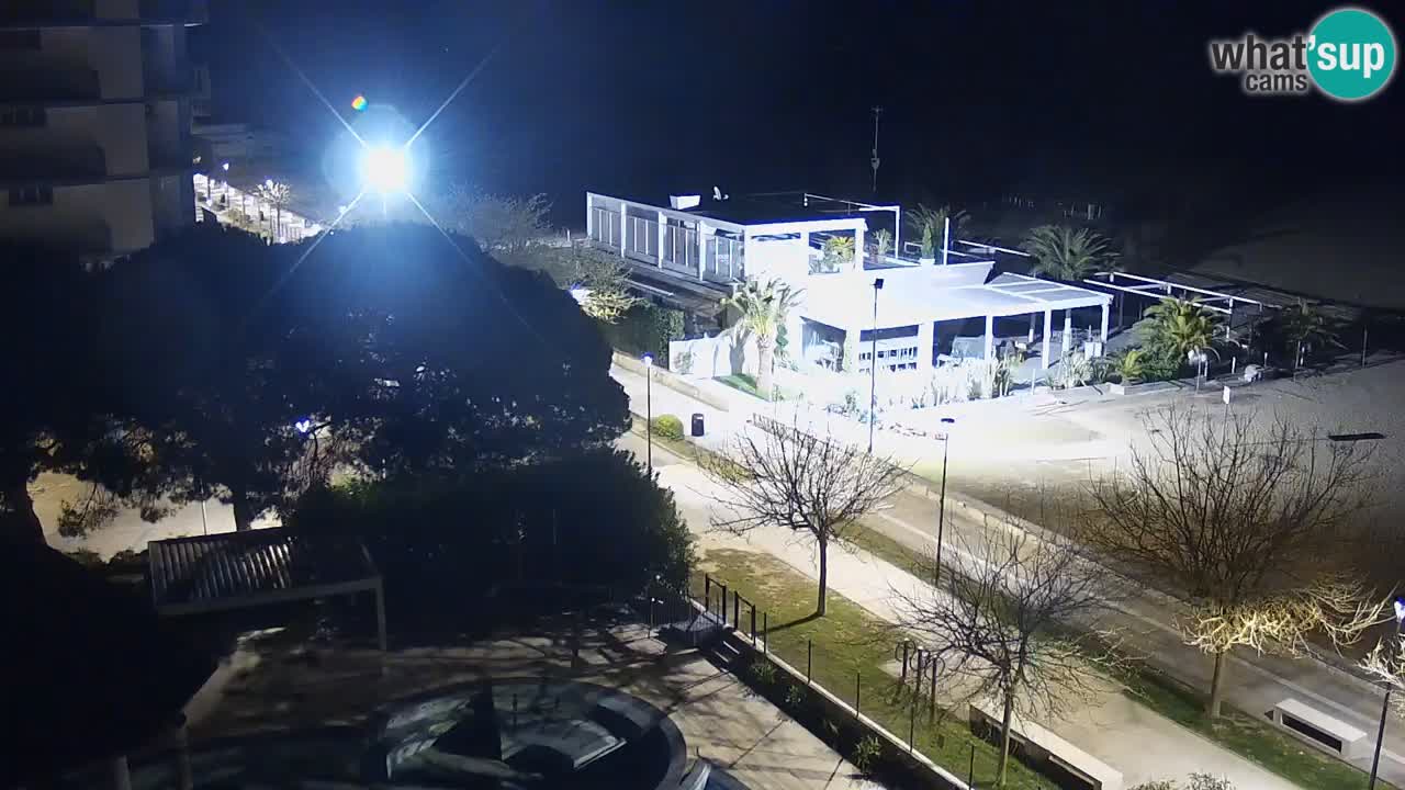 Spletna kamera Bibione plaža – pogled iz Ashanti ApartHotela