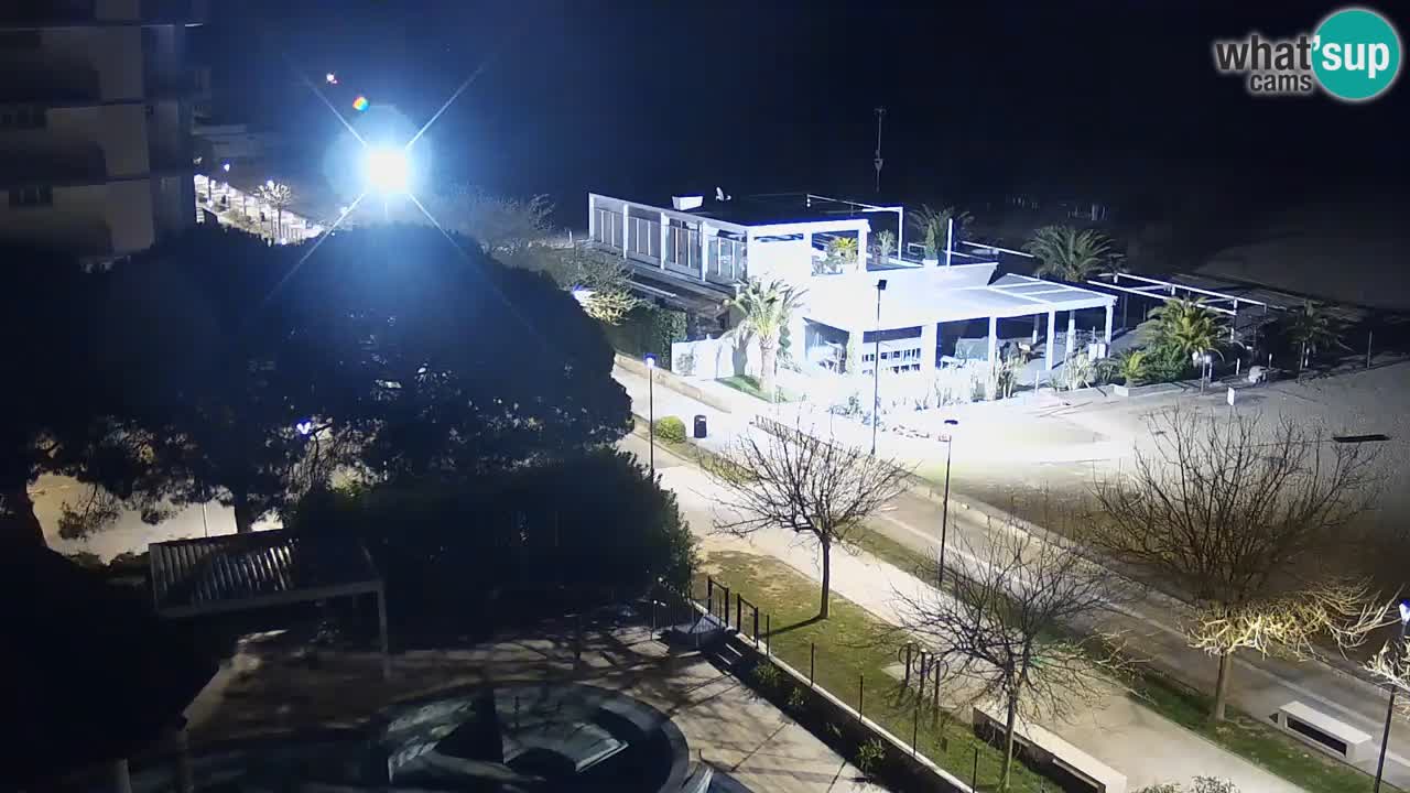 Webcam en direct plage de Bibione – vue depuis Ashanti ApartHotel