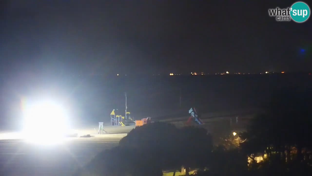 Web kamera Bibione plaža – pogled sa Ashanti ApartHotela