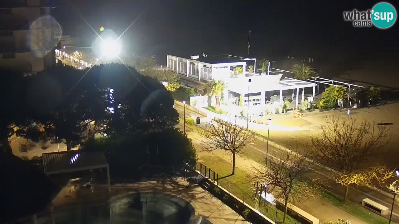 Spletna kamera Bibione plaža – pogled iz Ashanti ApartHotela