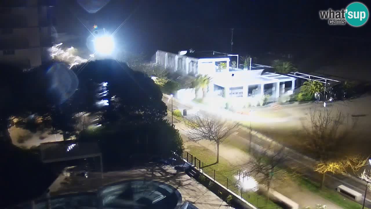 Web kamera Bibione plaža – pogled sa Ashanti ApartHotela