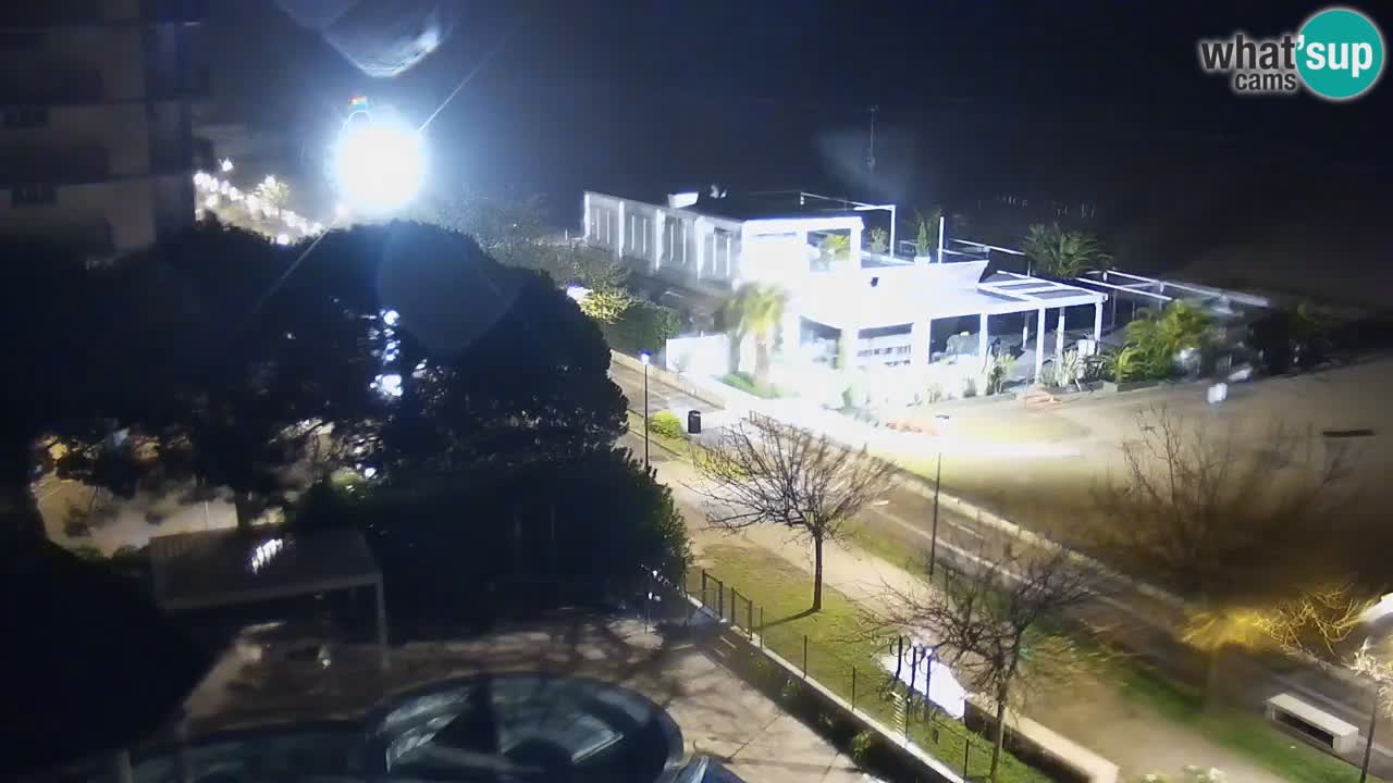 Webcam en direct plage de Bibione – vue depuis Ashanti ApartHotel