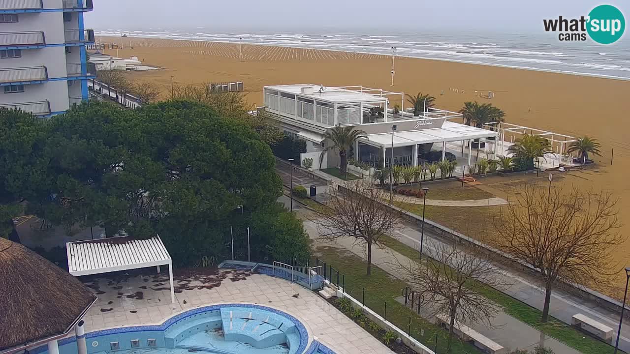 Webcam en vivo playa Bibione – vista desde Ashanti ApartHotel