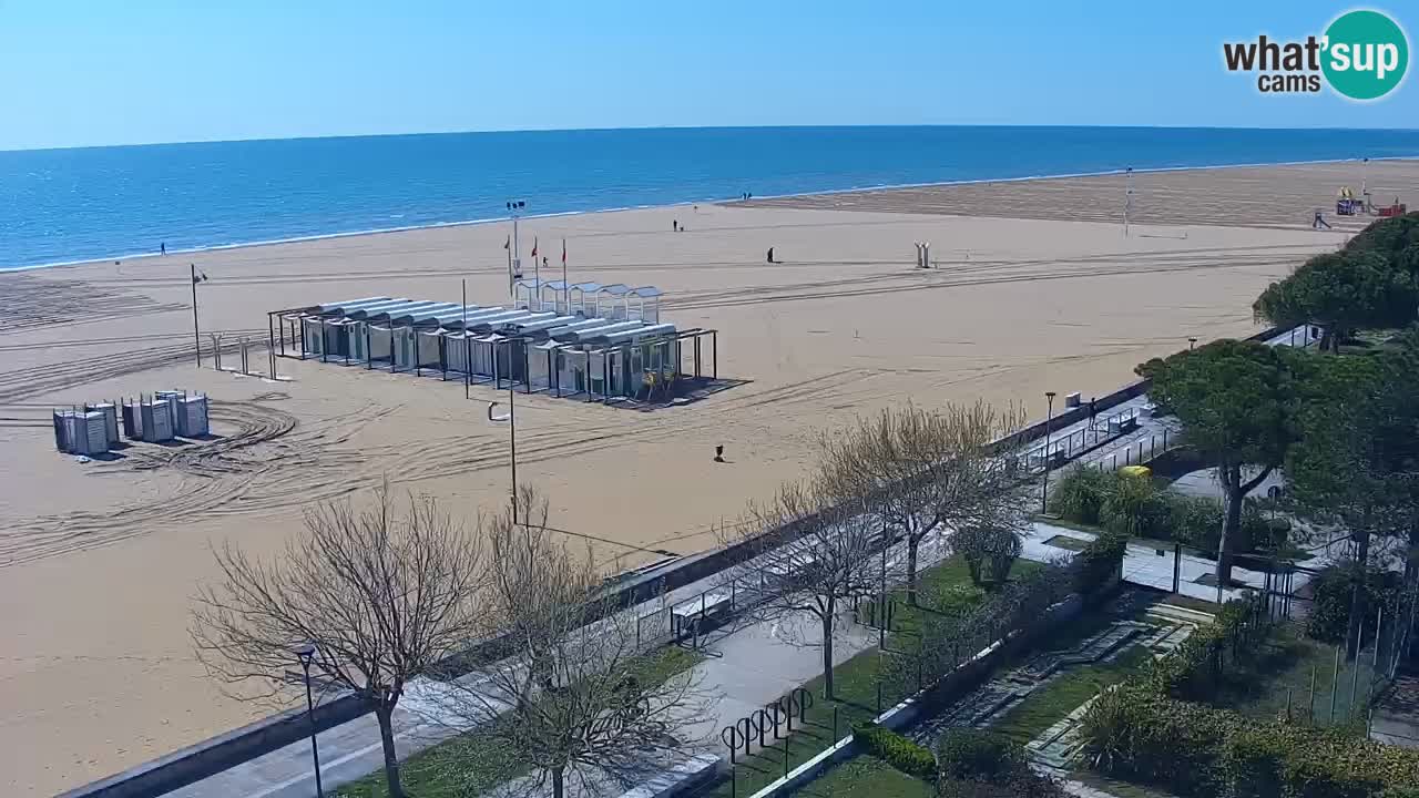 Spletna kamera Bibione plaža – pogled iz Ashanti ApartHotela