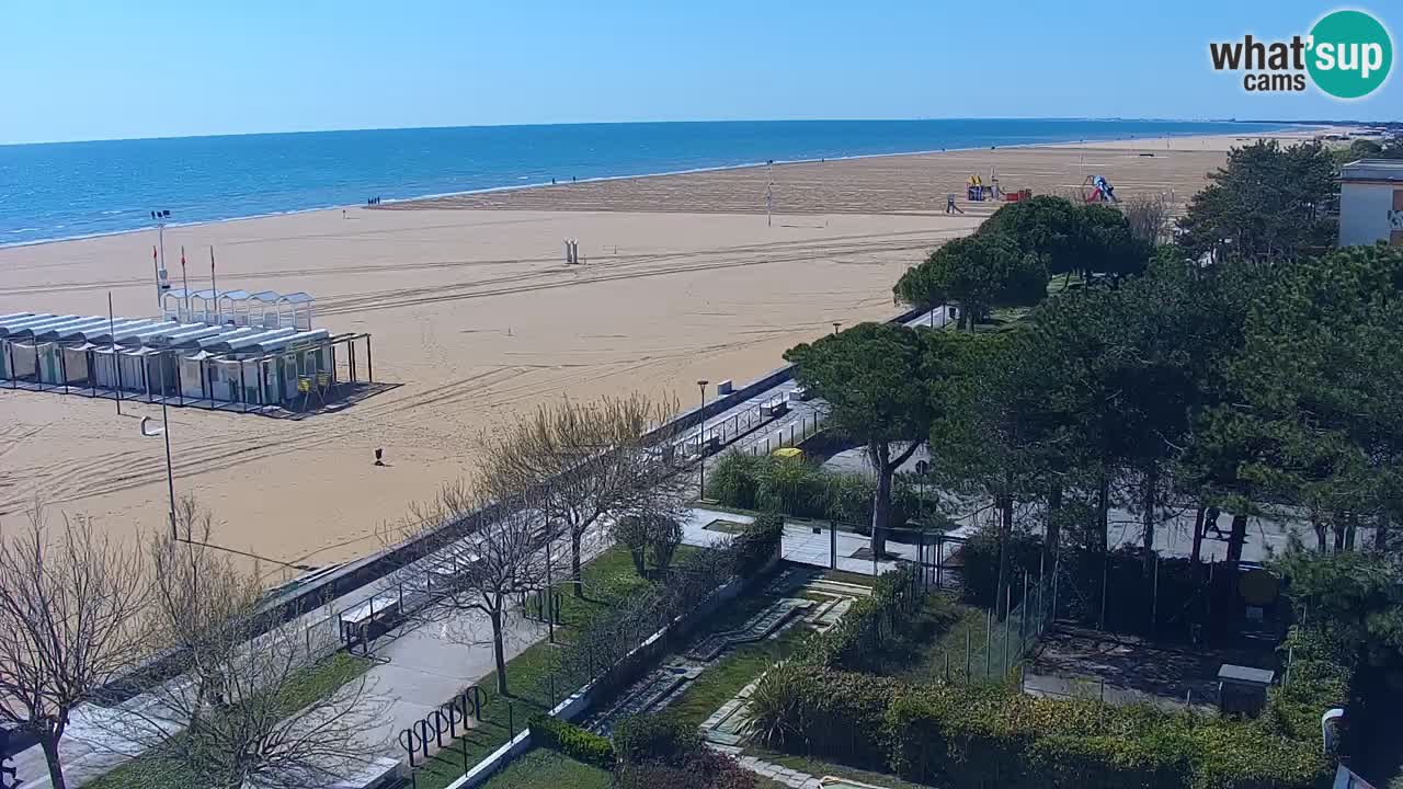 Webcam en direct plage de Bibione – vue depuis Ashanti ApartHotel
