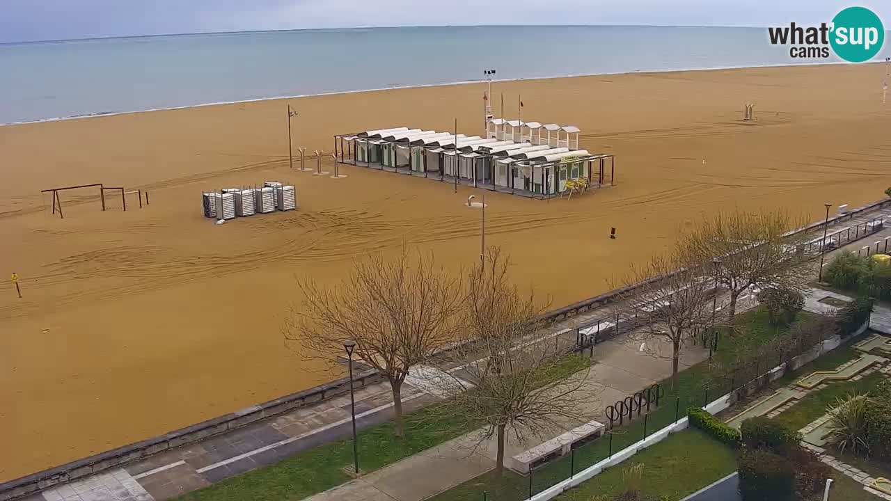 Webcam en direct plage de Bibione – vue depuis Ashanti ApartHotel