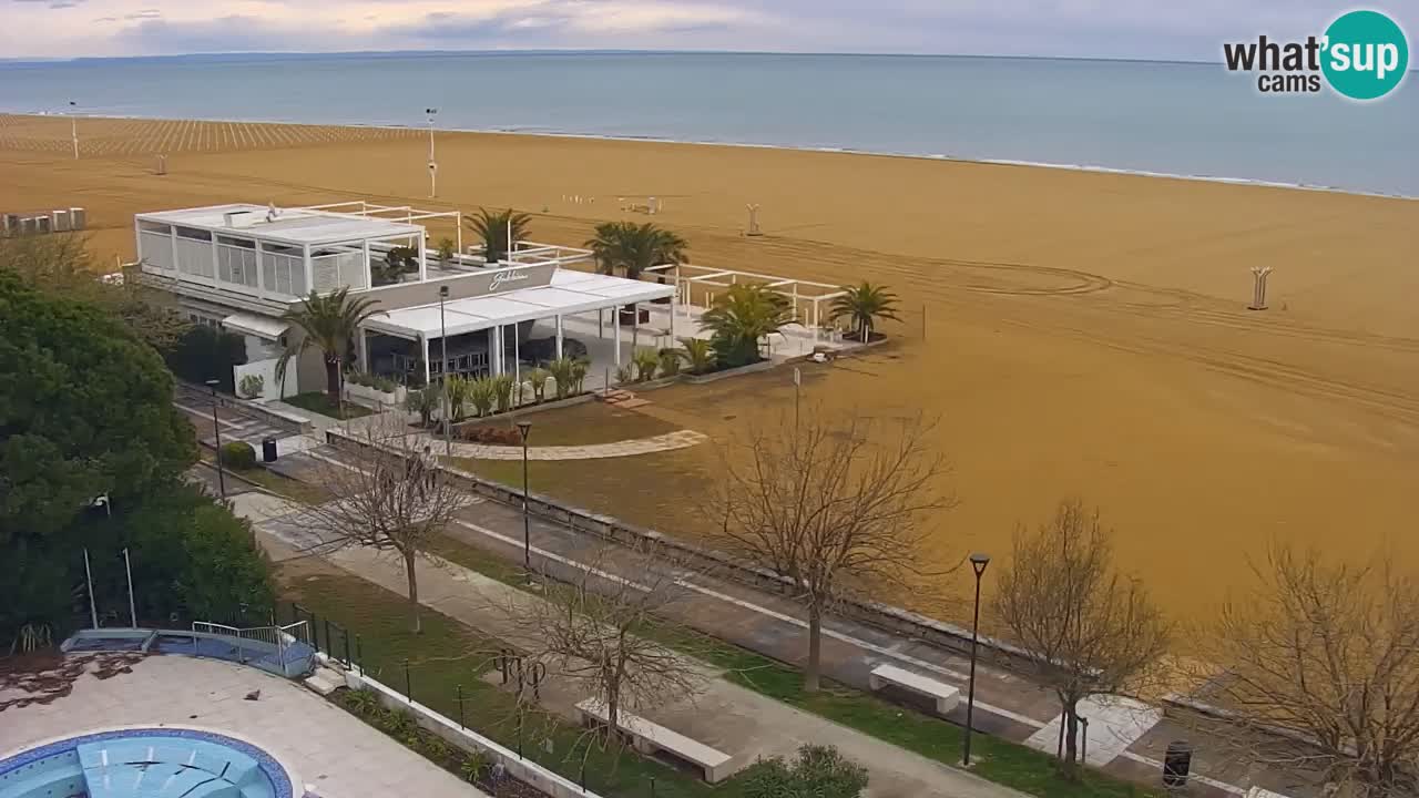 Web kamera Bibione plaža – pogled sa Ashanti ApartHotela