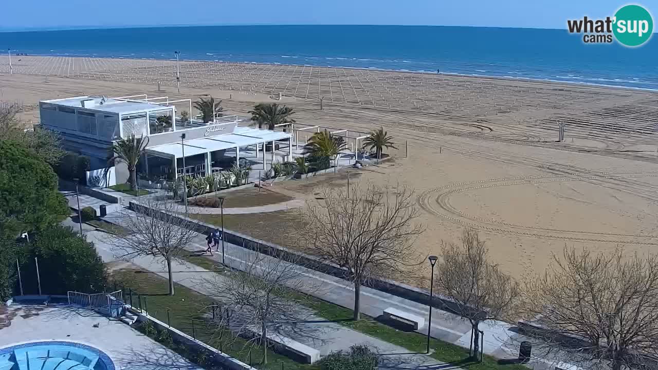 Webcam en direct plage de Bibione – vue depuis Ashanti ApartHotel