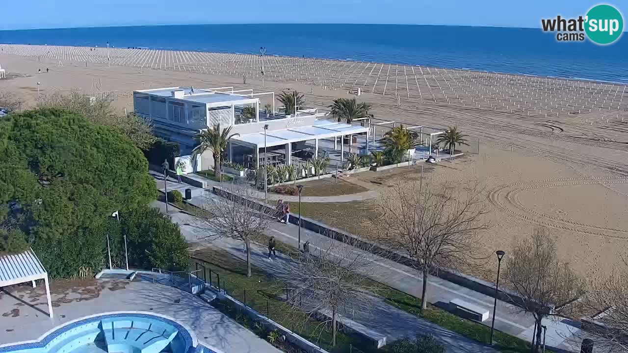 Webcam en vivo playa Bibione – vista desde Ashanti ApartHotel