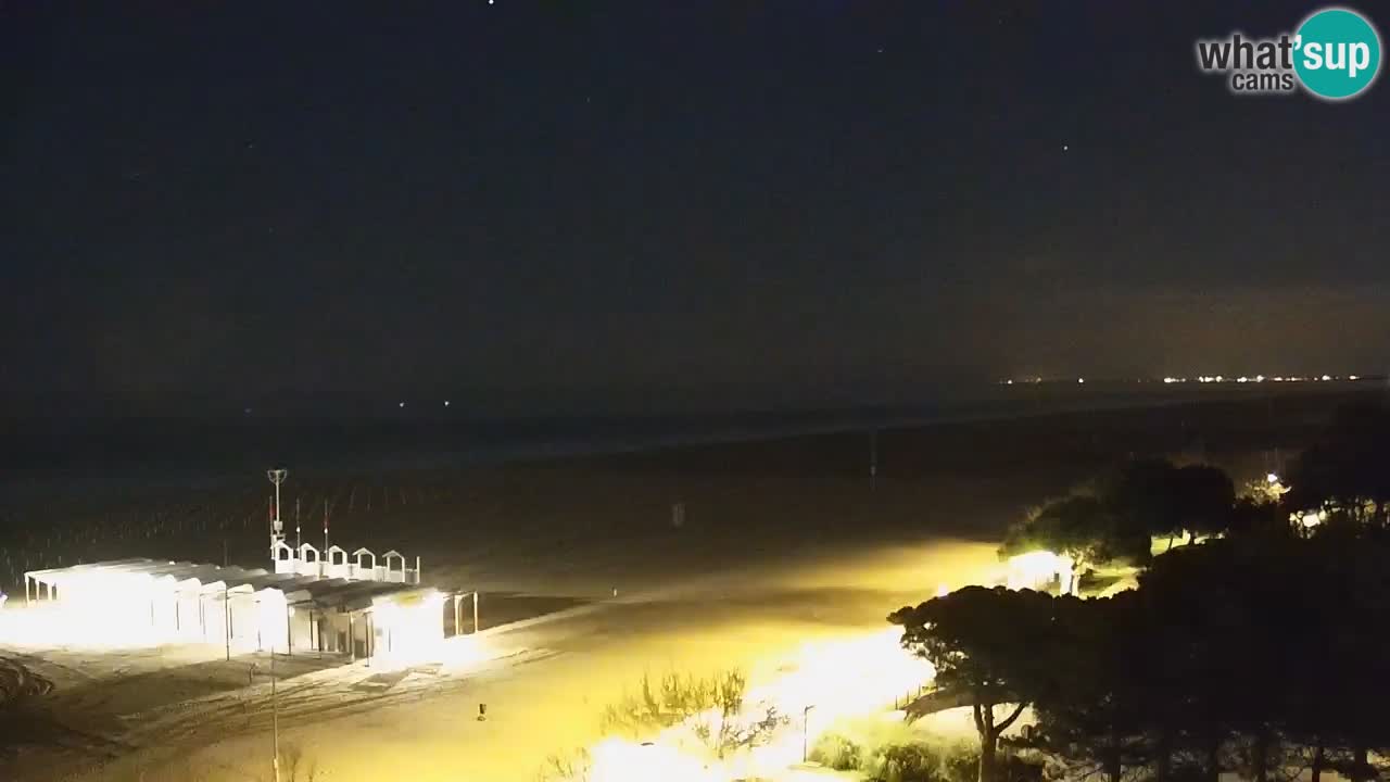 Webcam en direct plage de Bibione – vue depuis Ashanti ApartHotel