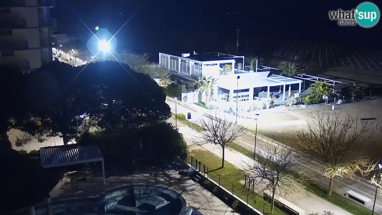 Web kamera Bibione plaža – pogled sa Ashanti ApartHotela