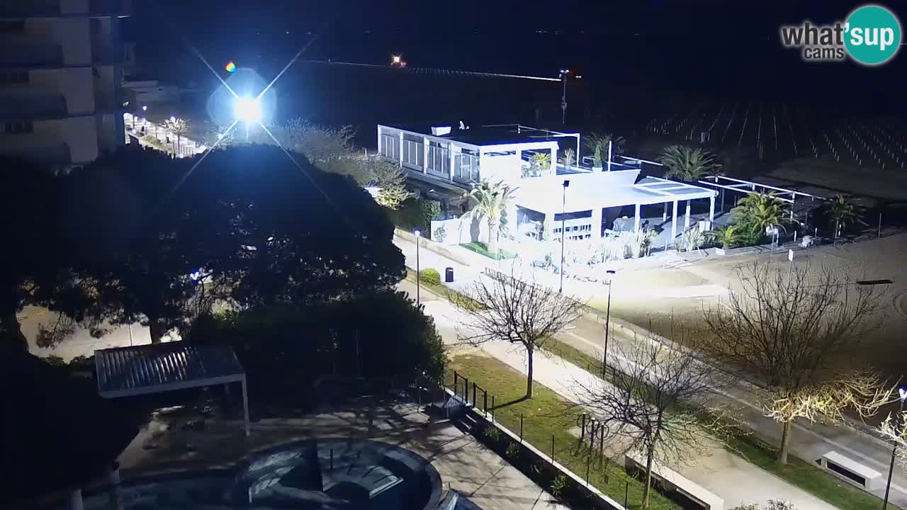 Web kamera Bibione plaža – pogled sa Ashanti ApartHotela