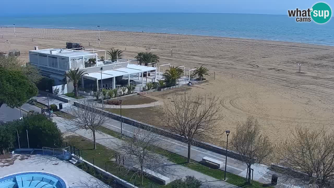 Webcam en vivo playa Bibione – vista desde Ashanti ApartHotel