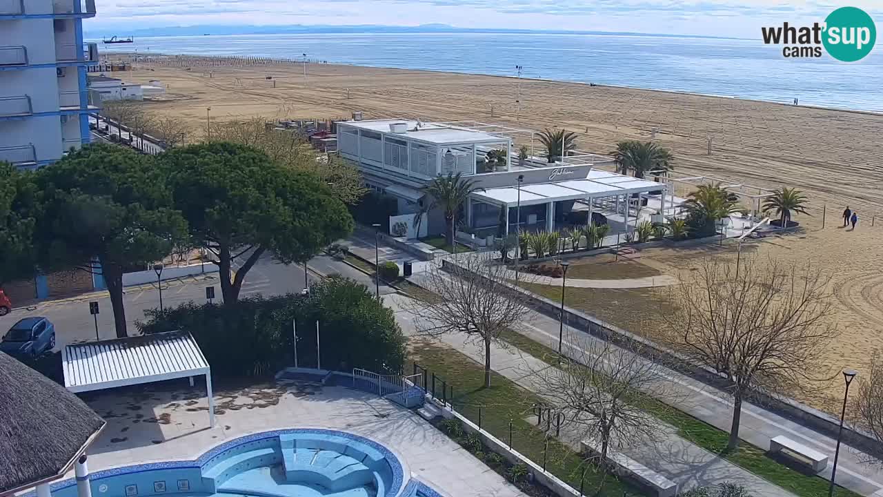 Webcam en vivo playa Bibione – vista desde Ashanti ApartHotel