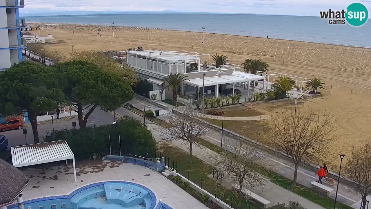 Web kamera Bibione plaža – pogled sa Ashanti ApartHotela