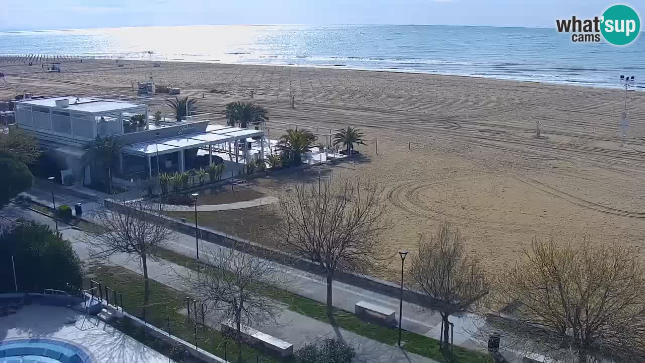Webcam en direct plage de Bibione – vue depuis Ashanti ApartHotel
