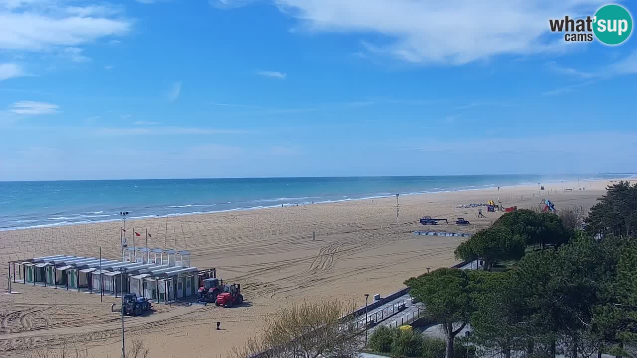 Webcam en direct plage de Bibione – vue depuis Ashanti ApartHotel