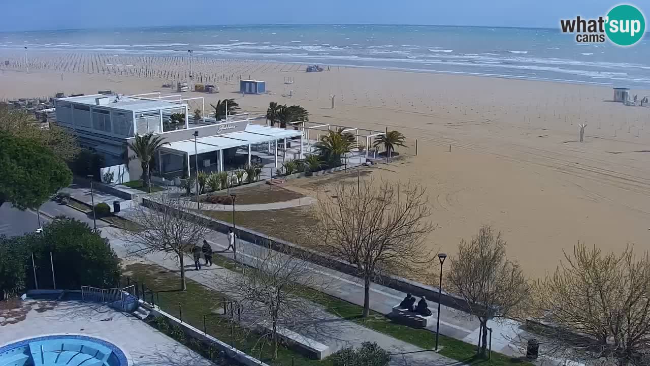 Webcam en direct plage de Bibione – vue depuis Ashanti ApartHotel
